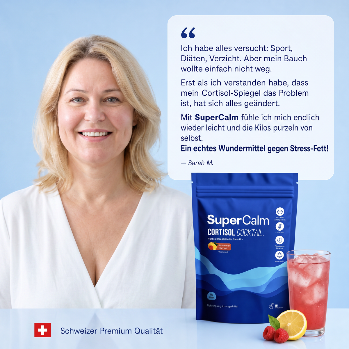 Supercalm Mix für gesunde Cortisol Werte
